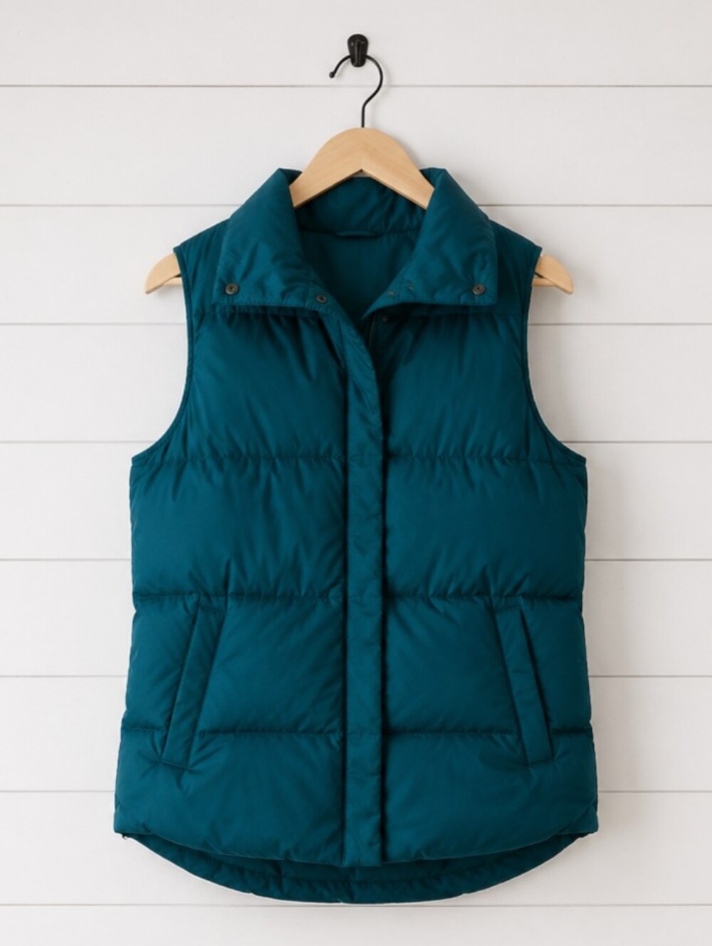 Athleta Athleta Downtown Puffer Vest Teal Sz XS